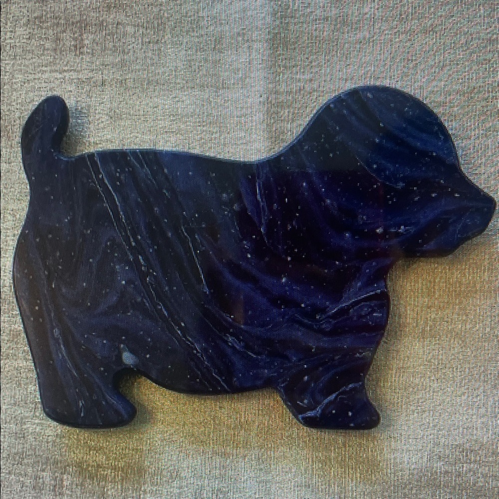 Marble Dog-Shaped Decor